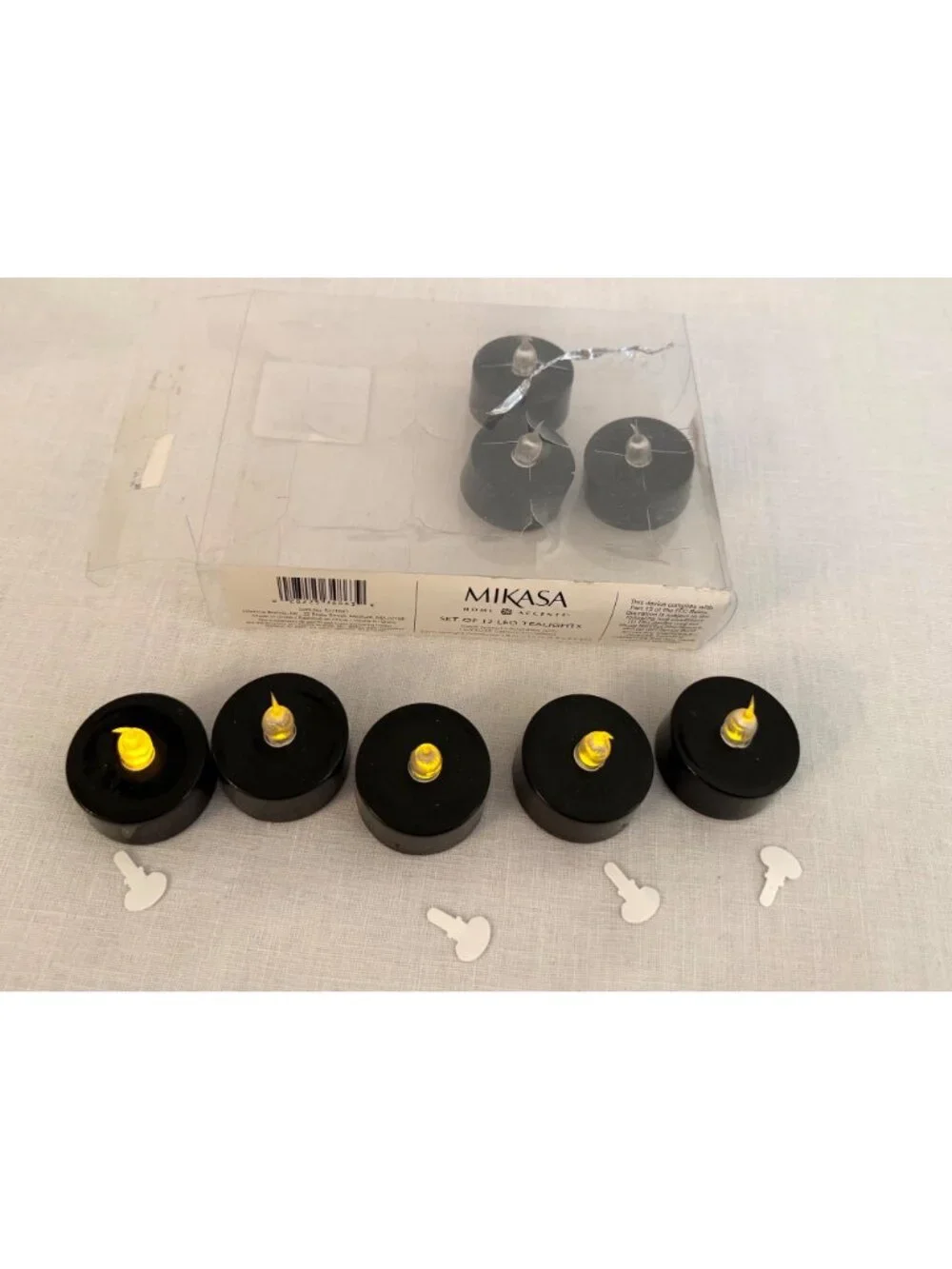 Music Note Wall Candle Sconces With Mikasa LED Tealights Set Of 4 Black Minimali